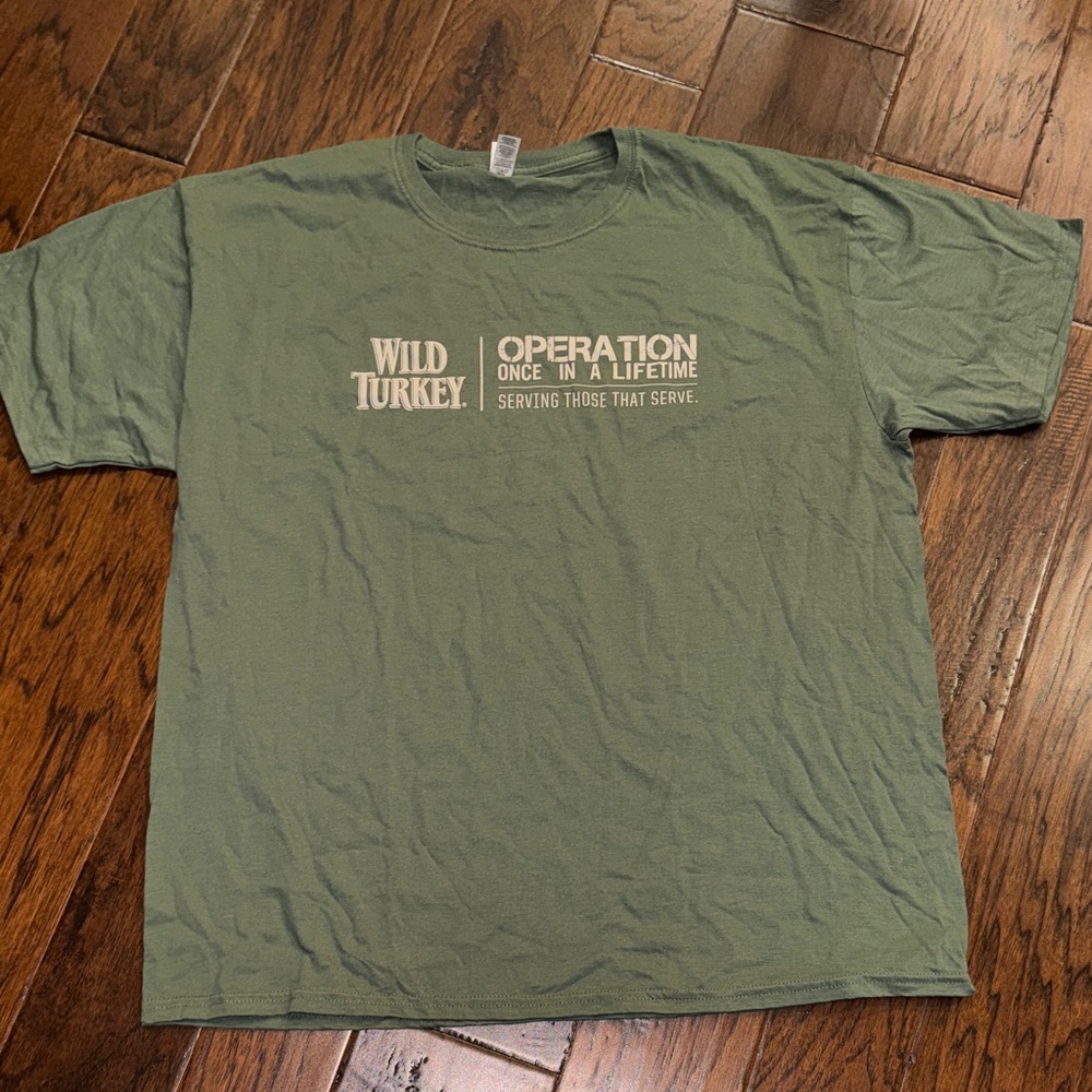 Wild Turkey Bourbon/Military Green T-Shirt sz XL NWOT
